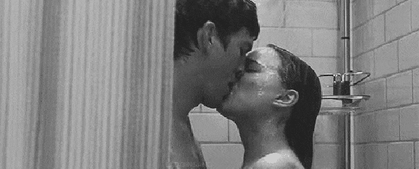 Shower makeout couple cute